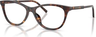 Dolce & Gabbana 53mm Cat Eye optical glasses in Tortoise at Nordstrom