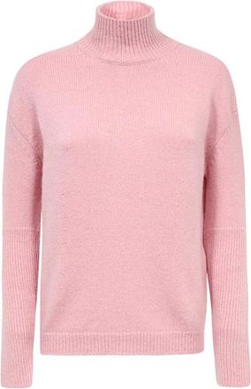 Tom Ford Geribbelde trui van wolmix - Dames - Coltruien - Roze - M - Wol - Truien & Vesten