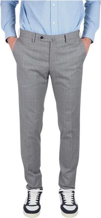 Pantaloni Torino Zomer Prins van Wales elegante broek - Heren - Nette broeken - Grijs - M - Katoen - Broeken