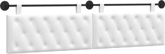 vidaXL Cabecero Colgante Blanco Tela Vidaxl
