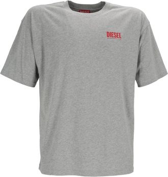 Diesel Tops, Heren, Grijs, S, Katoen, T-Boxt-Bisk Maglietta