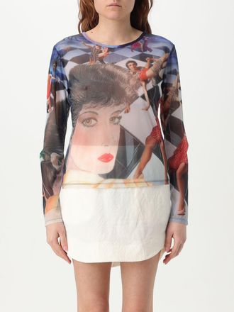 Sunnei Geprinte Mesh Langer Mouwen Top