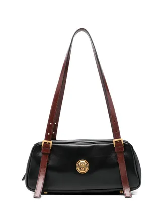 Versace Rectangular Handbag In Smooth Silk And Nylon