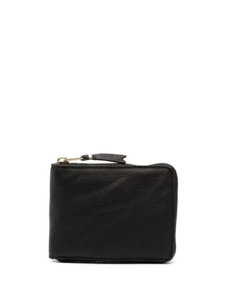 Comme Des Gar&ccedil;ons Black Washed Leather Wallet