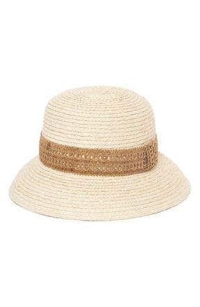 San Diego Hat Company Raffia Braided Bucket Hat in Natural at Nordstrom Rack