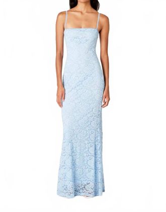 Nia Vetiver Maxi Dress In Periwinkle Blue