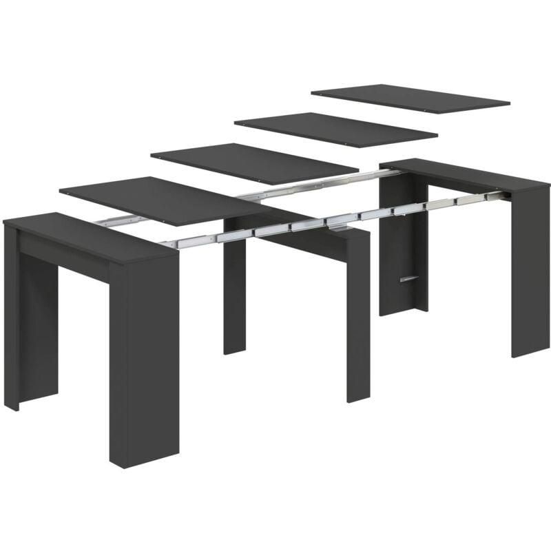 Table Extensible Caladora 140/190x90 Cm - Blanc, Multi-positions, Idéale Salle à Manger Ou Bureau