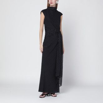 Rotate Long polka-dot dress