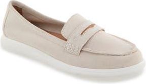 Gentle Souls Bailey Metallic Penny Loafer in Whitecap Suede at Nordstrom Rack, Size 5.5