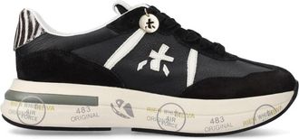 Premiata Zwarte Sneakers met Zebra Print - Dames - Sneakers - Zwart - 38 EU - Su&egrave;de - Schoenen