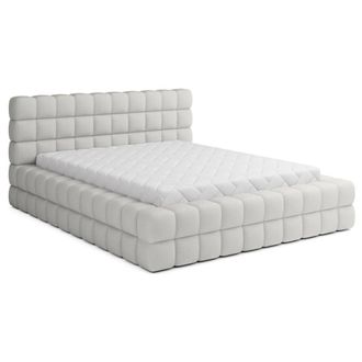 Petits Meubles Cama canap&eacute; 160x200 con somier Madera de pino Blanco