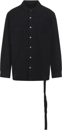 Rick Owens Jumbo Outershirt - Heren - Casual Overhemden - Zwart - L - Katoen - Overhemden