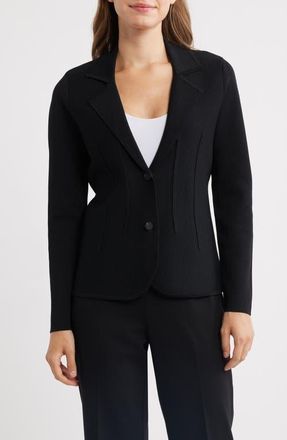Anne Klein Dart Cardigan in Anne Black at Nordstrom, Size X-Large