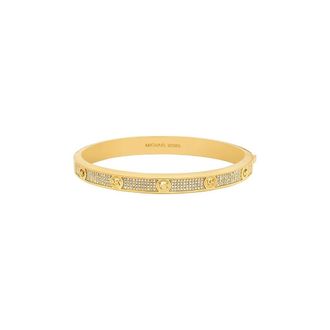 Michael Kors Pav&eacute; Logo Bangle - Dames - Accessoires - Geel - Maat: ONE Size