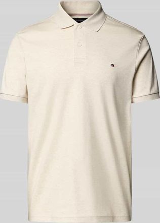 Tommy Hilfiger Regular Fit Poloshirt aus reiner Baumwolle in Offwhite, Gr&ouml;&szlig;e XL