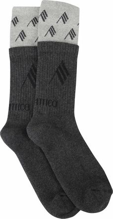 The Attico Donkere Stretch Katoenmix Sokken - Dames - Sokken - Zwart - S/M - Katoen - Ondergoed