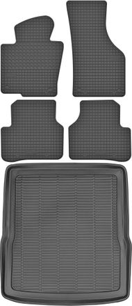OEM Volkswagen Passat B6 Kombi De 2005 A 2010. Juego De Alfombrillas De Goma Para Coche Y Maletero
