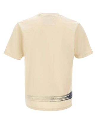C.P. Company Mens Short-Sleeve T-Shirt Bottom Logo Frozen Dew Cotton T-Shirts And Polos
