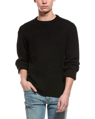 Slate & Stone Waffle Knit Wool-Blend Crewneck Sweater