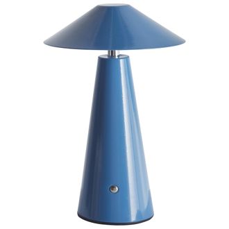Beliani Beliani - L&aacute;mpara De Mesa Moderna Minimalista De Hierro Luz Led Para Interior Inal&aacute;mbrica Seta Azul Apayao