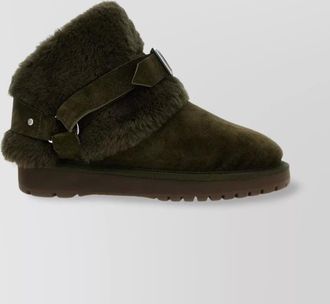 Burberry chunky ankle boots buckle detail