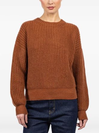 Iris Von Arnim Avelina ribbed sweater - women - Cashmere - S - Brown