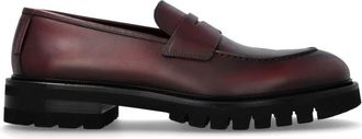 Ferragamo Schoenen Aukland - Heren - Loafers - Rood - 39 EU - Leer - Schoenen