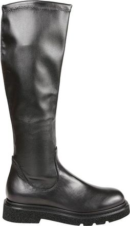 Guglielmo Rotta Stijlvolle Schoenencollectie - Dames - Hoge Laarzen - Zwart - 37 1/2 EU - Leer - Schoenen