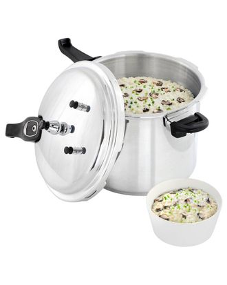 MegaChef 9.5Qt Induction & Stovetop Pressure Cooker With Steamer