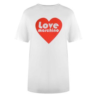 Love Moschino Dames/dames Katoenen T-shirt (Wit)