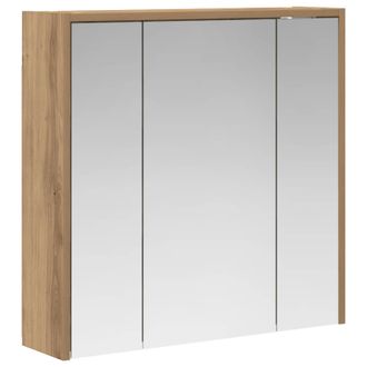 vidaXL Armario Con Espejo De Ba&ntilde;o Roble Artesanal 63,5 X 16 X 62,5 Cm Vidaxl