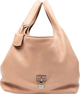 Loewe Pre-owned Leren Hobo Tas - Dames - Vintage Handtas - Beige - ONE Size - Leer - Vintage