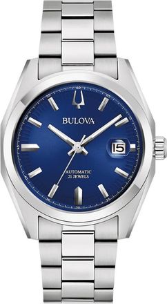 Bulova Surveyor Mens Silver Watch 96B436 Stainless Steel - One Size