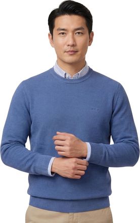 HUGO BOSS Boss Black Ecaio-P trui effen blauw katoen