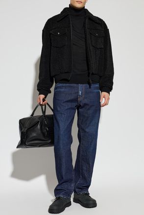Dsquared2 Fur Jacket, Mens, Black