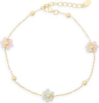 Argento Vivo Agate Cluster Station Chain Bracelet in Gold at Nordstrom Rack