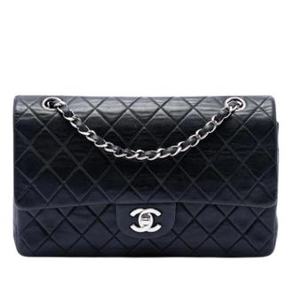 Chanel Pre-owned Classic Double Flap Shoulder Bag - Dames - Pre-owned - Zwart - Maat: ONE Size Leer