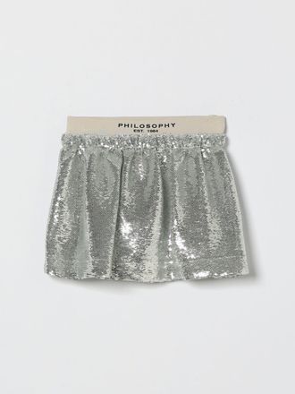 Philosophy di Lorenzo Serafini Gonna PHILOSOPHY DI LORENZO SERAFINI Bambino colore Argento