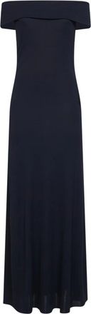 Alaia Off-the-shoulder Stretch-jersey Maxi Jurk - Dames - Maxi kleedjes - Zwart - M - Kleedjes