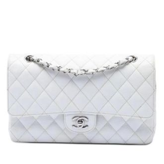 Chanel Pre-owned Classic Flap Shoulder Bag - Dames - Pre-owned - Wit - Maat: ONE Size Leer