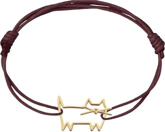 Aliita Aliita - Gato Koordarmband - Dames - Accessoires - Rood - Maat: ONE Size Katoen