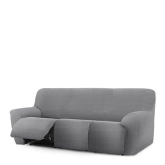 Eysa Funda de sof&aacute; relax extensible 3 plazas x 3 gris 200 - 260 cm