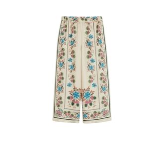 Max Mara Dames, Broeken, Beige, Maat: M Zijde