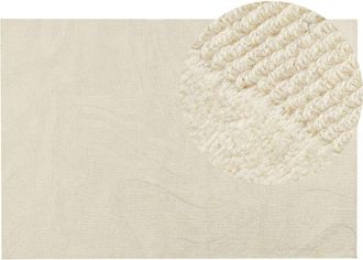 Beliani Rug SASNAK Beige 200 x 300 cm Wool