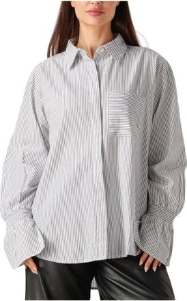 Ibana Overhemden, Dames, Wit, M, Katoen, Dames Blouses Talya Grey