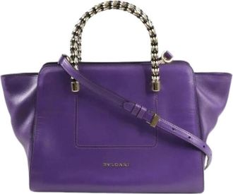 Bulgari Pre-owned Handbags, female, Purple, Size: ONE SIZE Pre-owned Serpenti 2Way Handbag