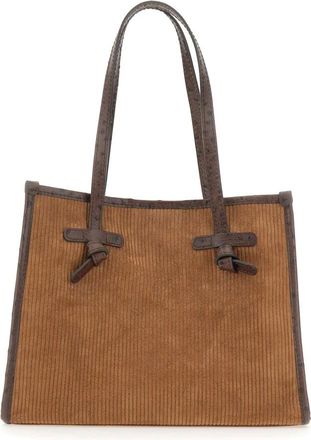 Gianni Chiarini Tassen, Dames, Bruin, ONE Size, Leer, Marcella Club Schoudertas