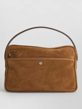 Acne Studios camero suede laptop bag top handle