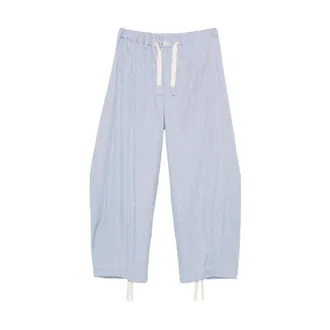 sacai Broeken, Heren, Blauw, S, Katoen, Poplin Broek
