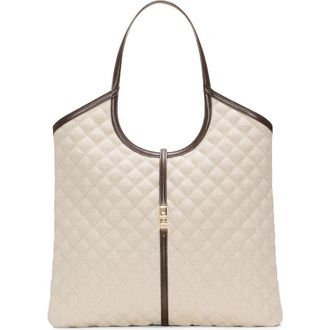 MZ Wallace Large Astor Quilted Nylon Hobo Bag in Sandy Linen at Nordstrom